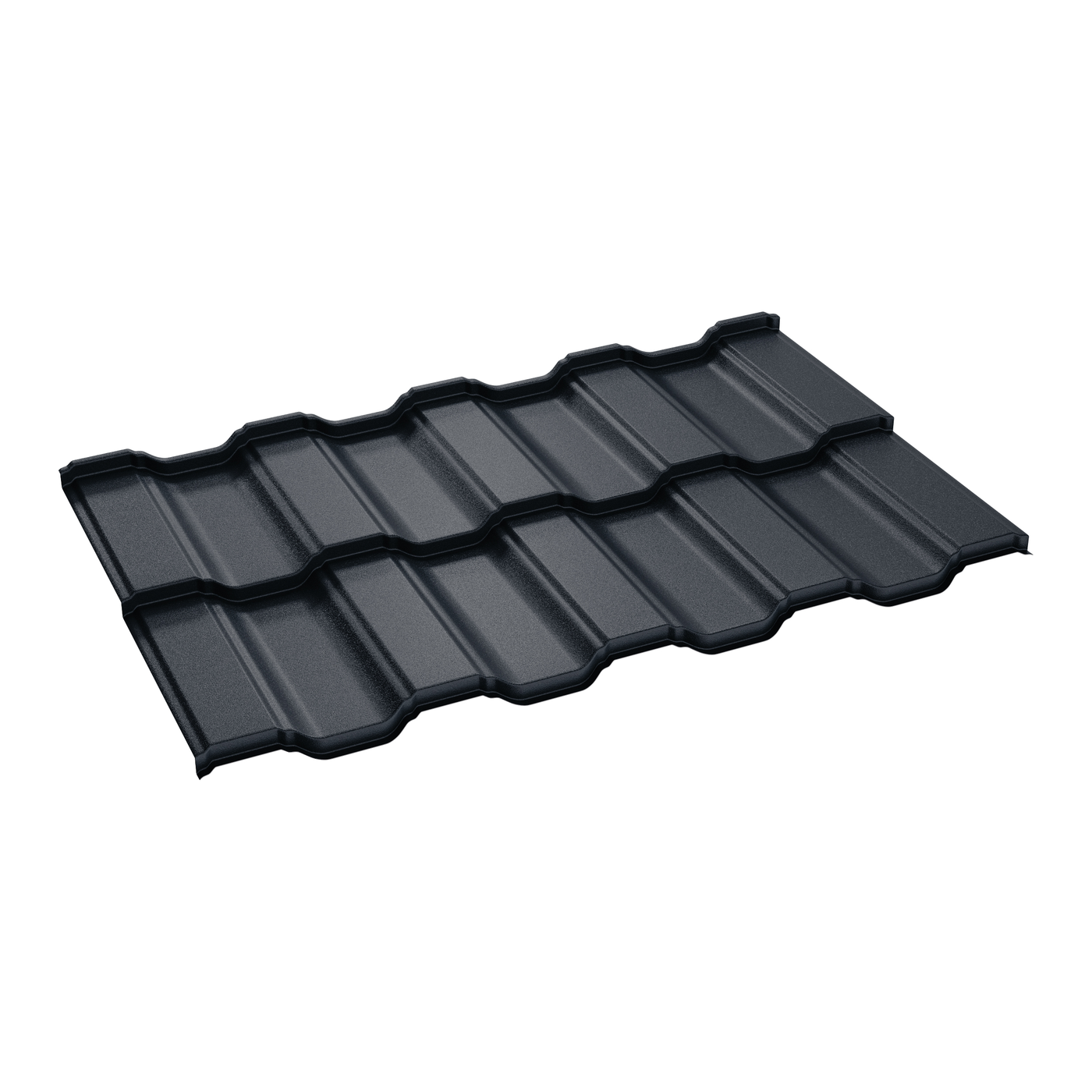Țiglă metalică Adriatic, modul dublu, gri antracit RAL 7016